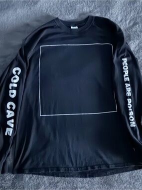 Cold Cave People Are Poison Longsleeve Band Shirt 2014 Size Large